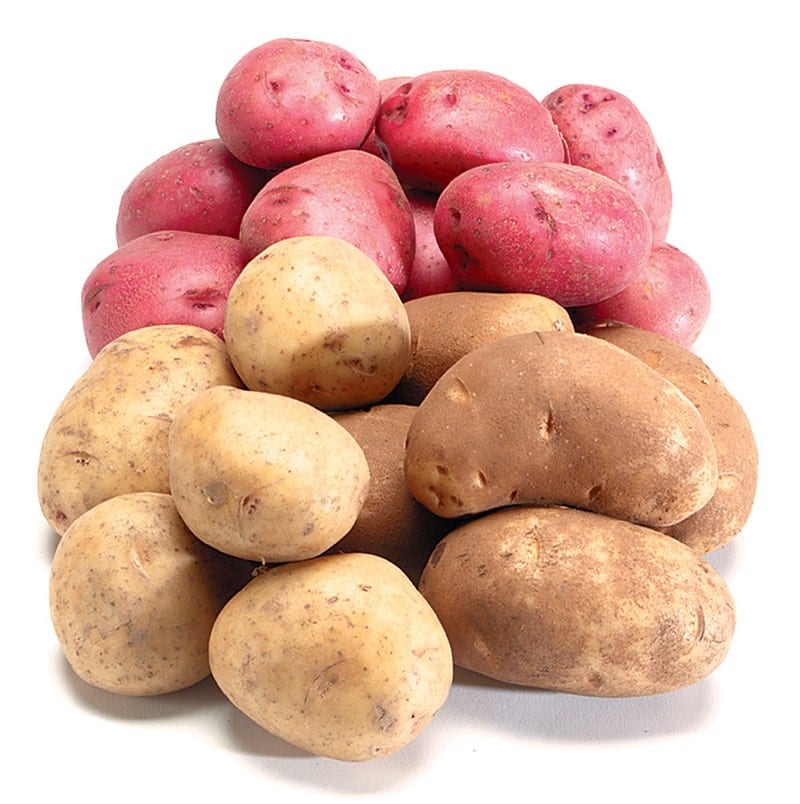 Assorted Potatoes Isolated Food Picture