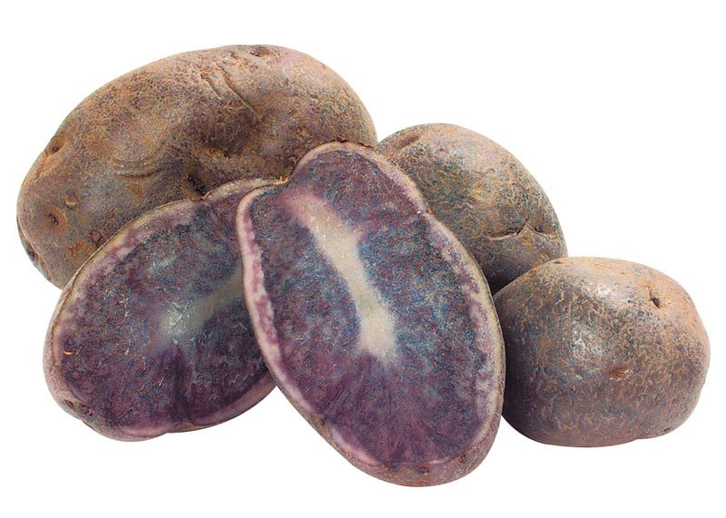 Purple Potatoes Isolated Food Picture