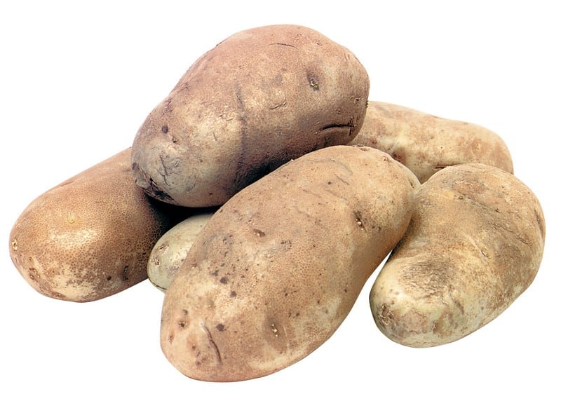 Russet Potatoes Isolated Food Picture