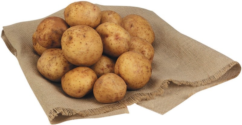 Potatoes on Sack Food Picture
