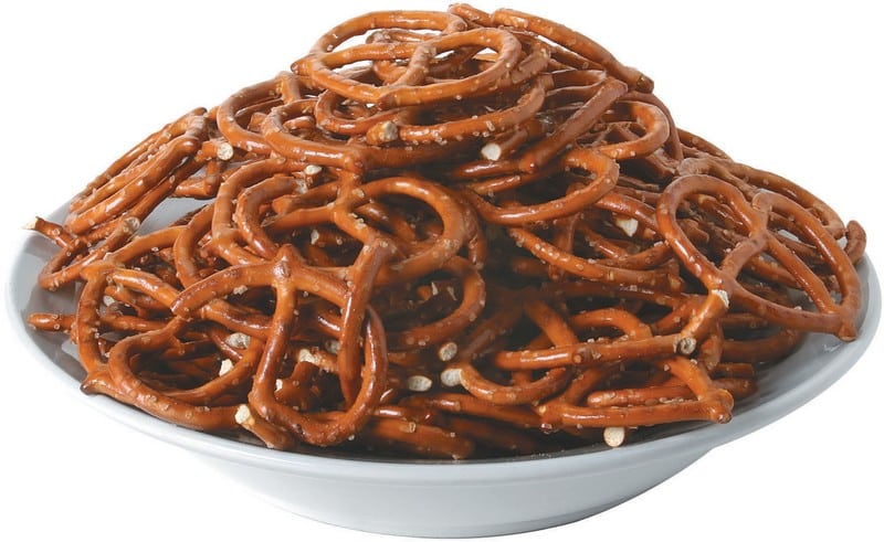 Pile of Pretzels in a Bowl Food Picture