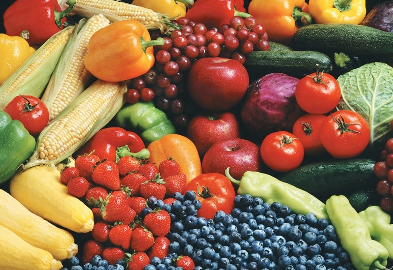 Assorted Fruit and Vegetable Produce Food Picture