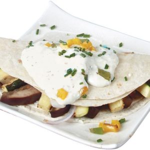 Quesadillas on a White Plate Food Picture