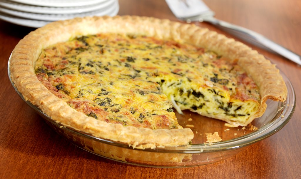 Fresh Made Spinach Quiche Food Picture