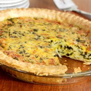Fresh Made Spinach Quiche Food Picture