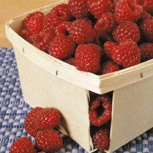 Raspberries in a Basket Food Picture