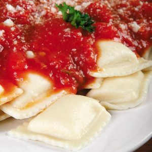 Close Up of Ravioli with Sauce Food Picture