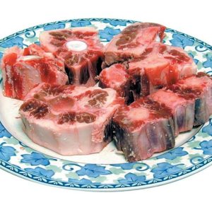 Raw Oxtail on a Plate Food Picture