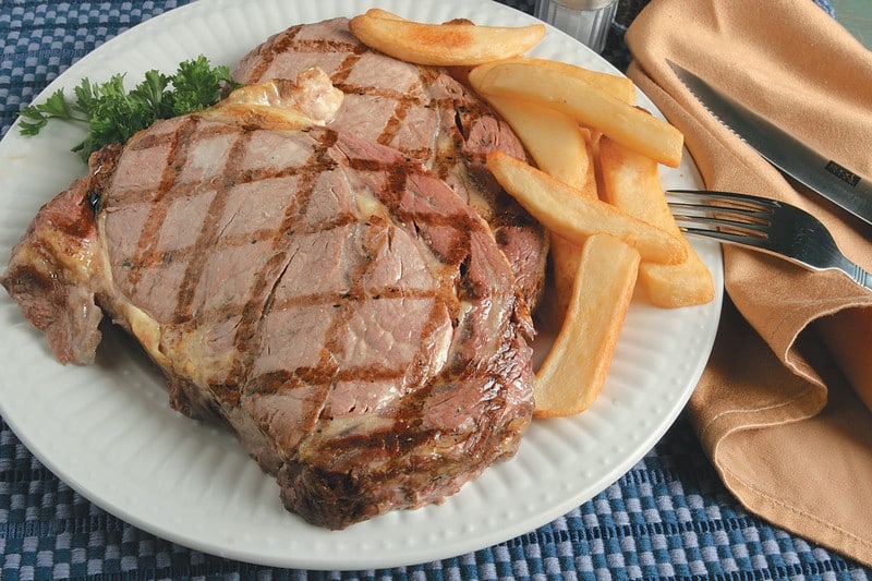 Rib Eye Steak with Fries Food Picture
