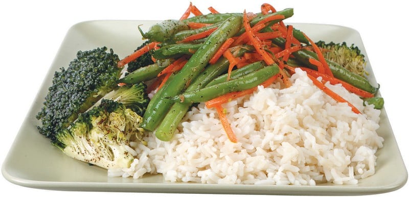 Rice with Broccoli and Green Beans Food Picture