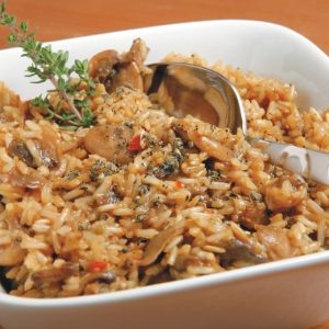 Brown Mushroom Rice Food Picture