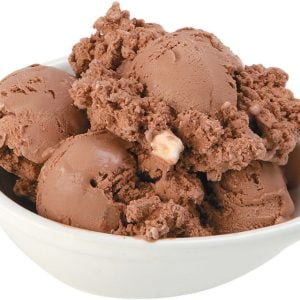 Rocky Road Ice Cream in Bowl Food Picture