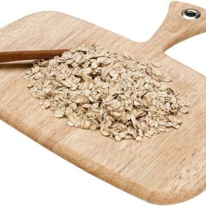 Rolled Oats on a Wooden Board Food Picture