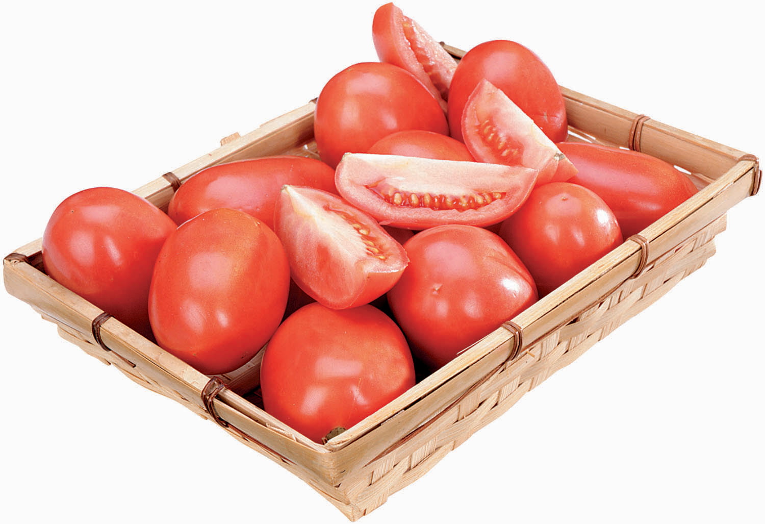 Roma Tomatoes in a Basket Food Picture