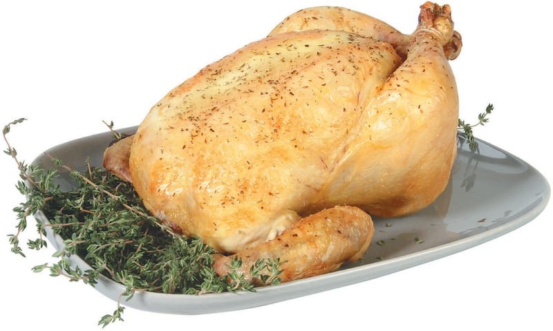 Rotisserie Chicken on Dish Food Picture