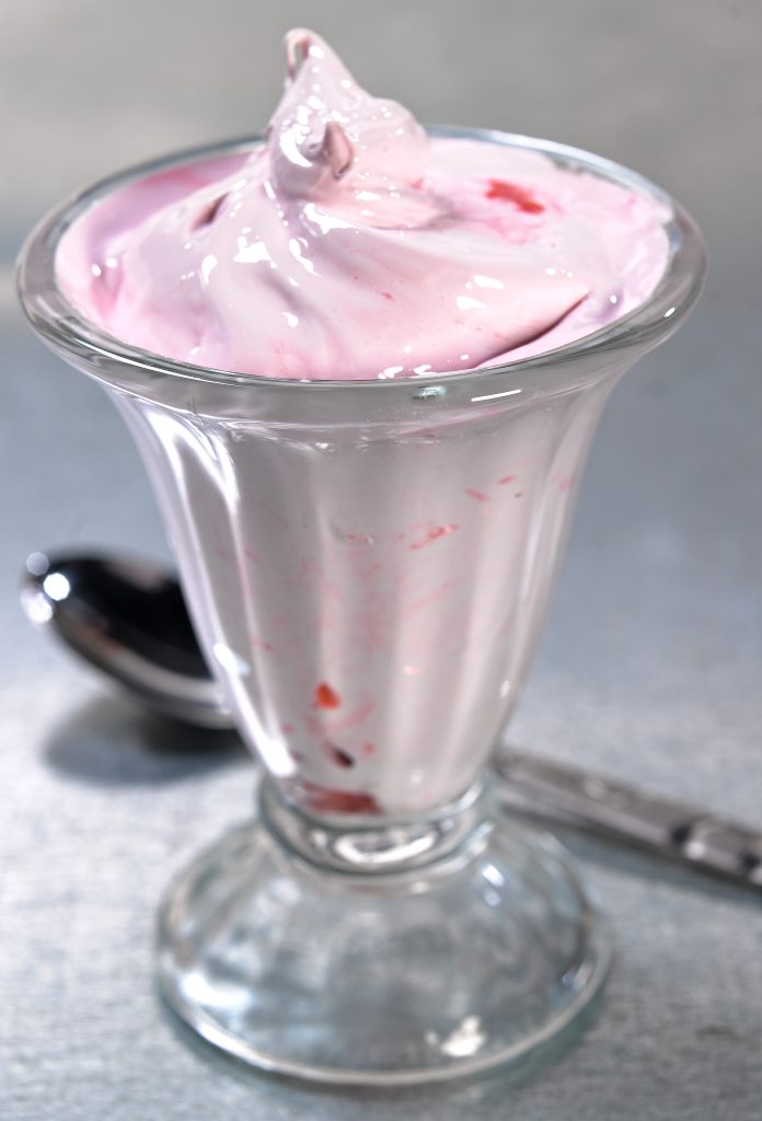 Cherry Fluff in Glass Food Picture