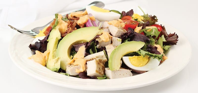 Cobb Salad in White Dish Food Picture