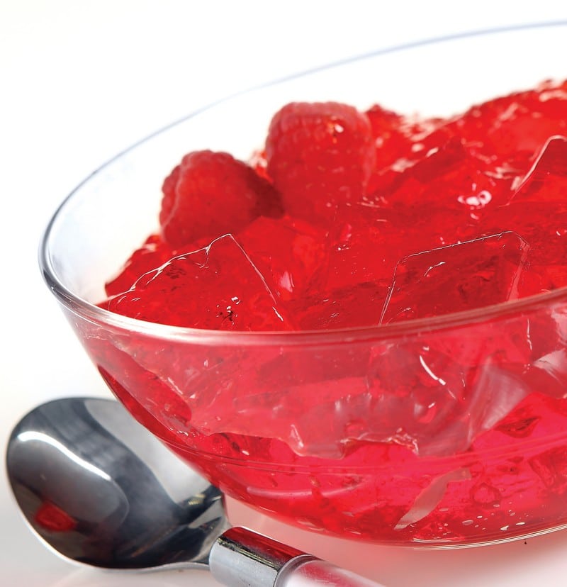 Fresh Bowl of Red Gelatin Food Picture