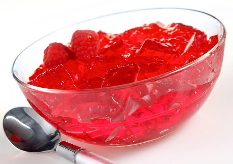 Fresh Bowl of Red Gelatin Food Picture