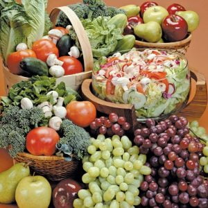 Fruit and Vegetable Assortments and Salads Food Picture