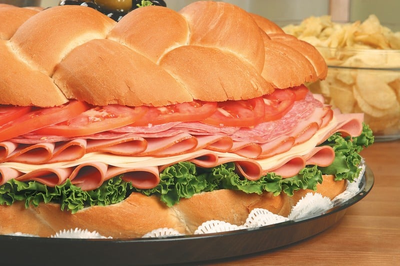 Sandwich with Ring Chips Food Picture