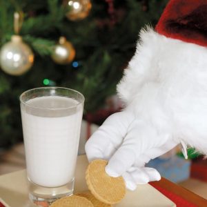 Santa Grabbing a Cookie Food Picture