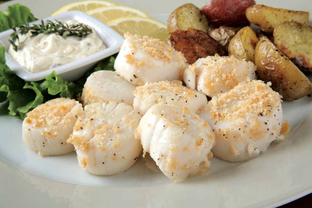 Cooked Scallops with Potatoes Food Picture