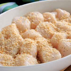 Raw Scallops with Breadcrumbs Food Picture