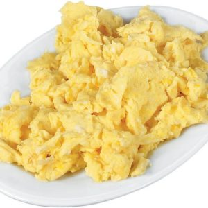 Scambled Eggs on a Plate Food Picture
