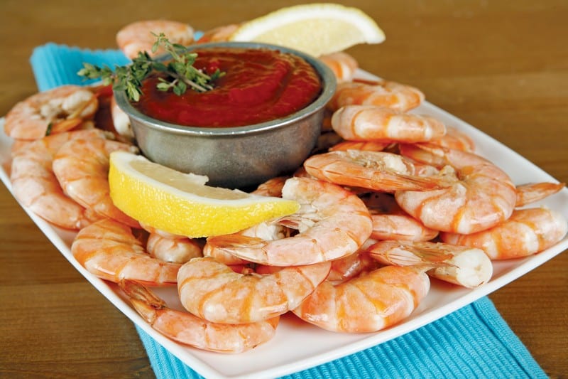 Shrimp Cocktail on White Dish Food Picture