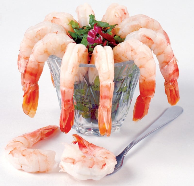Shrimp Cocktail in Clear Glass Food Picture