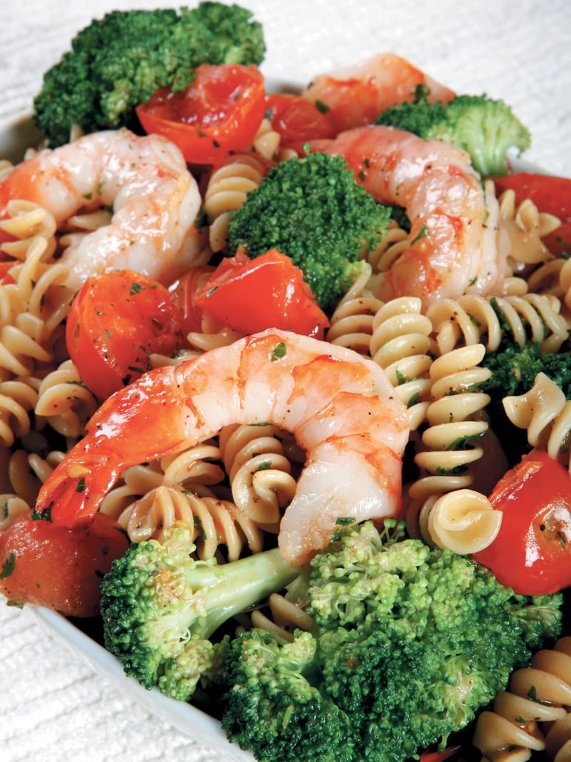 Shrimp with Pasta and Veggies Food Picture