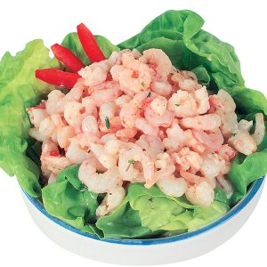 Shrimp Salad over Greens in Bowl Food Picture