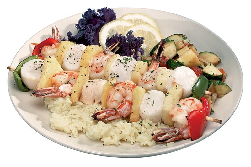 Shrimp and Scallops on Skewers Food Picture