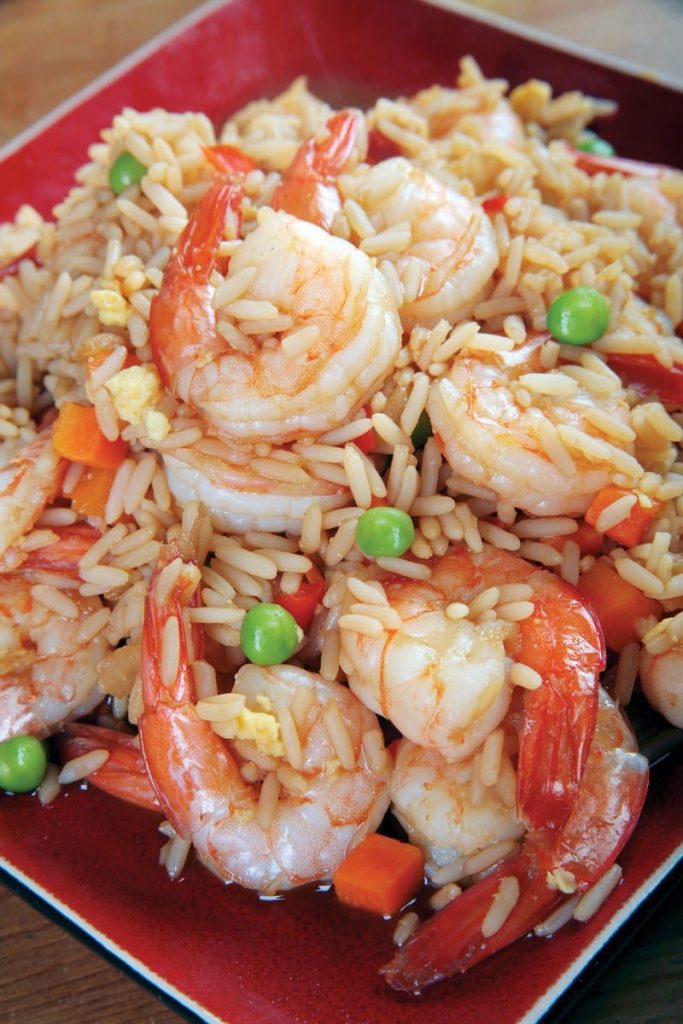 Shrimp with Oriental Rice Food Picture