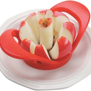 Sliced Apples in a Bowl on a Plate Food Picture