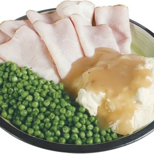 Sliced Turkey with Peas Food Picture