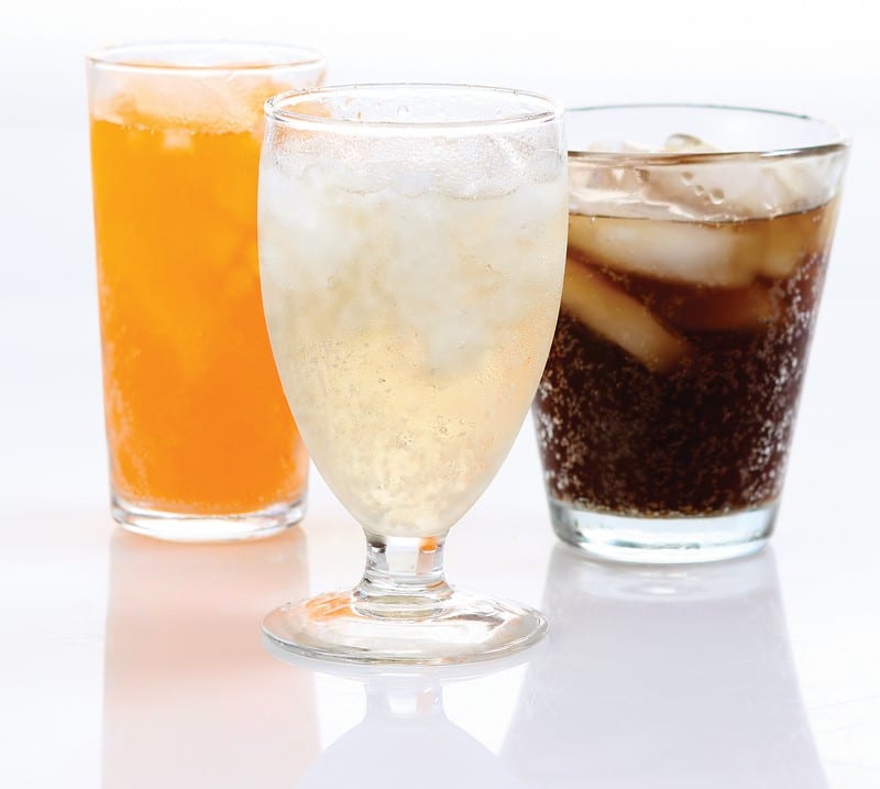Assorted Glasses of Soda Food Picture