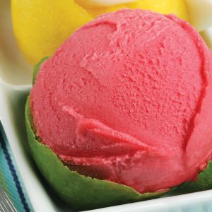Pink Sorbet in Dish Food Picture