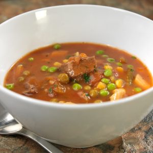 Bowl of Vegetable Beef Soup Food Picture
