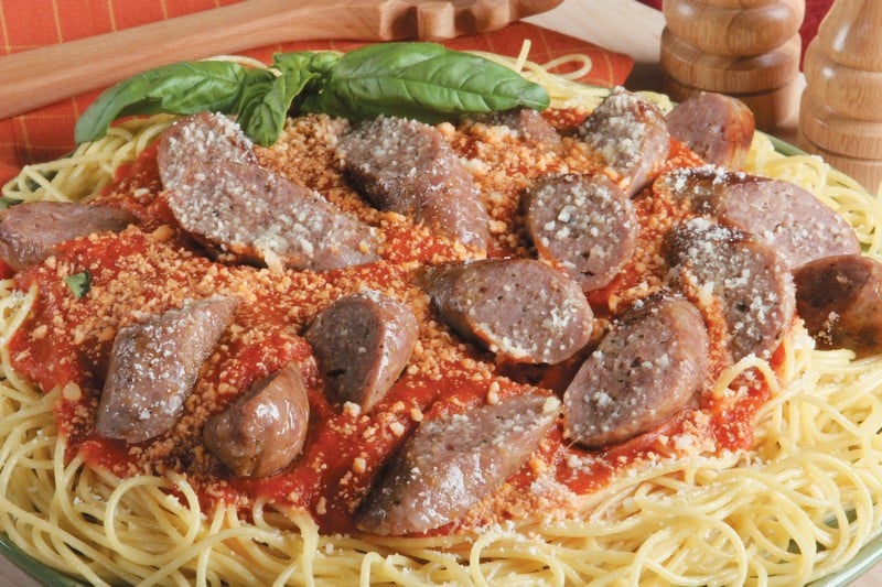 Spaghetti and Italian Sausage Food Picture