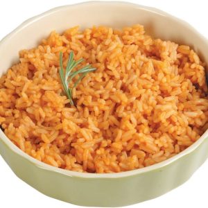 Spanish Rice in a Green Bowl Food Picture
