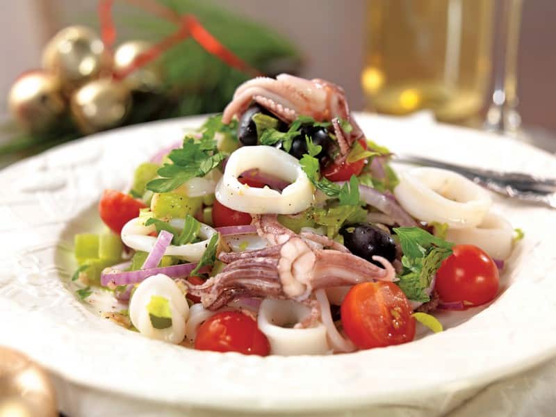 Squid Salad in a Deep Plate Food Picture