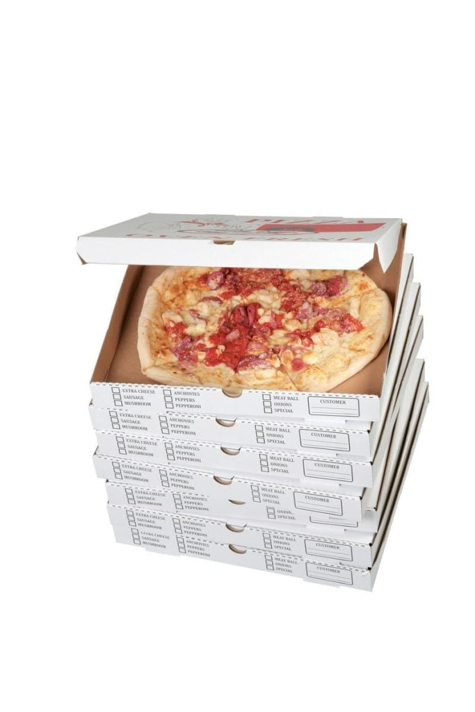 Stack of Pizza Isolated Food Picture