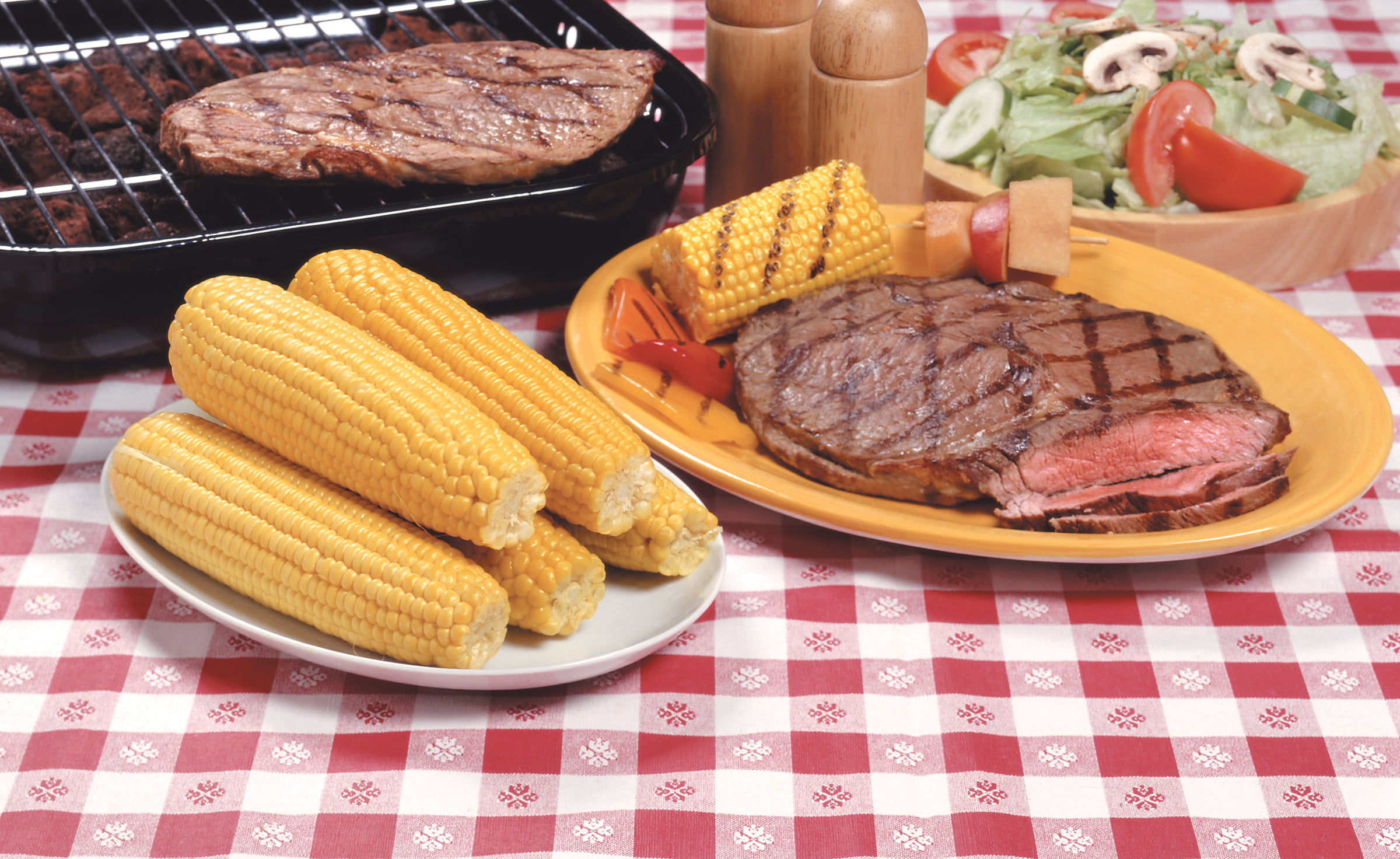 Steak and Corn Food Picture
