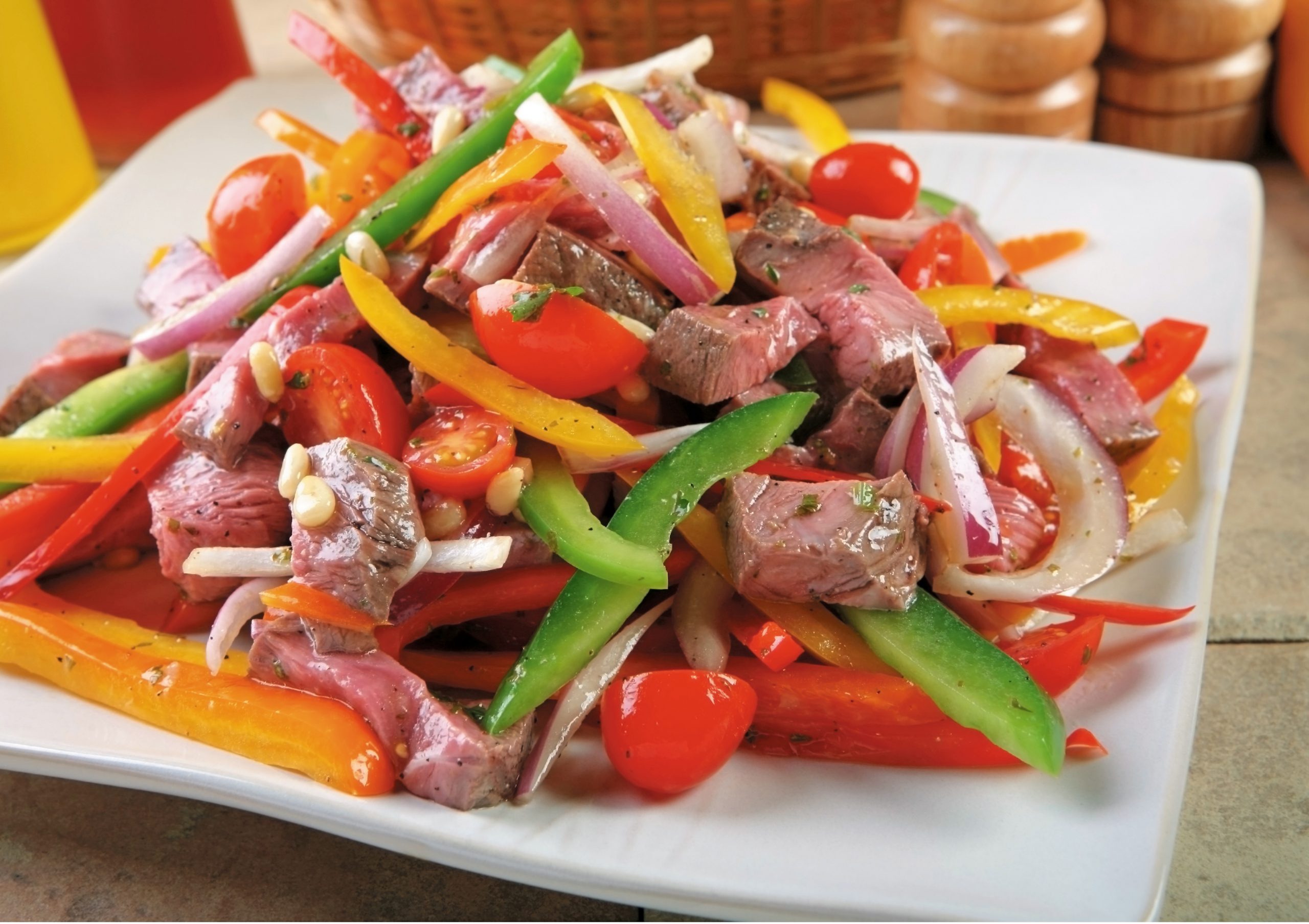 Steak with Peppers and Onions Food Picture