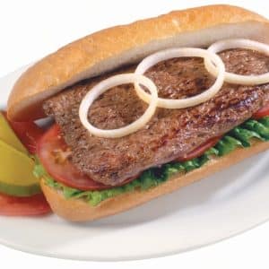 Steak Sandwich with Onions Food Picture