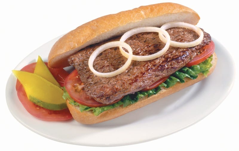 Steak Sandwich with Onions Food Picture