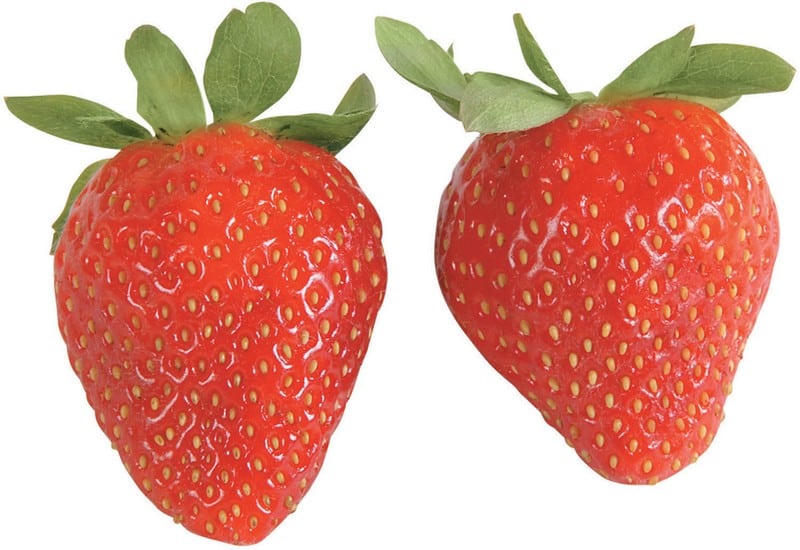 Two Strawberries Food Picture