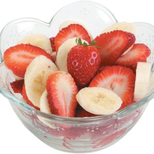 Strawberry and Banana Slices in a Bowl Food Picture